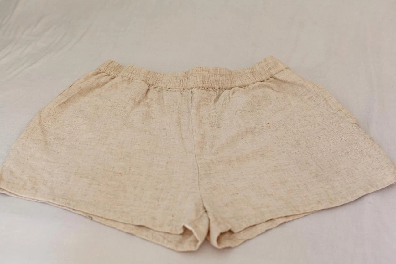 Short de verano ligero en lino y viscosa beige Pimkie – Talla S – photo 6
